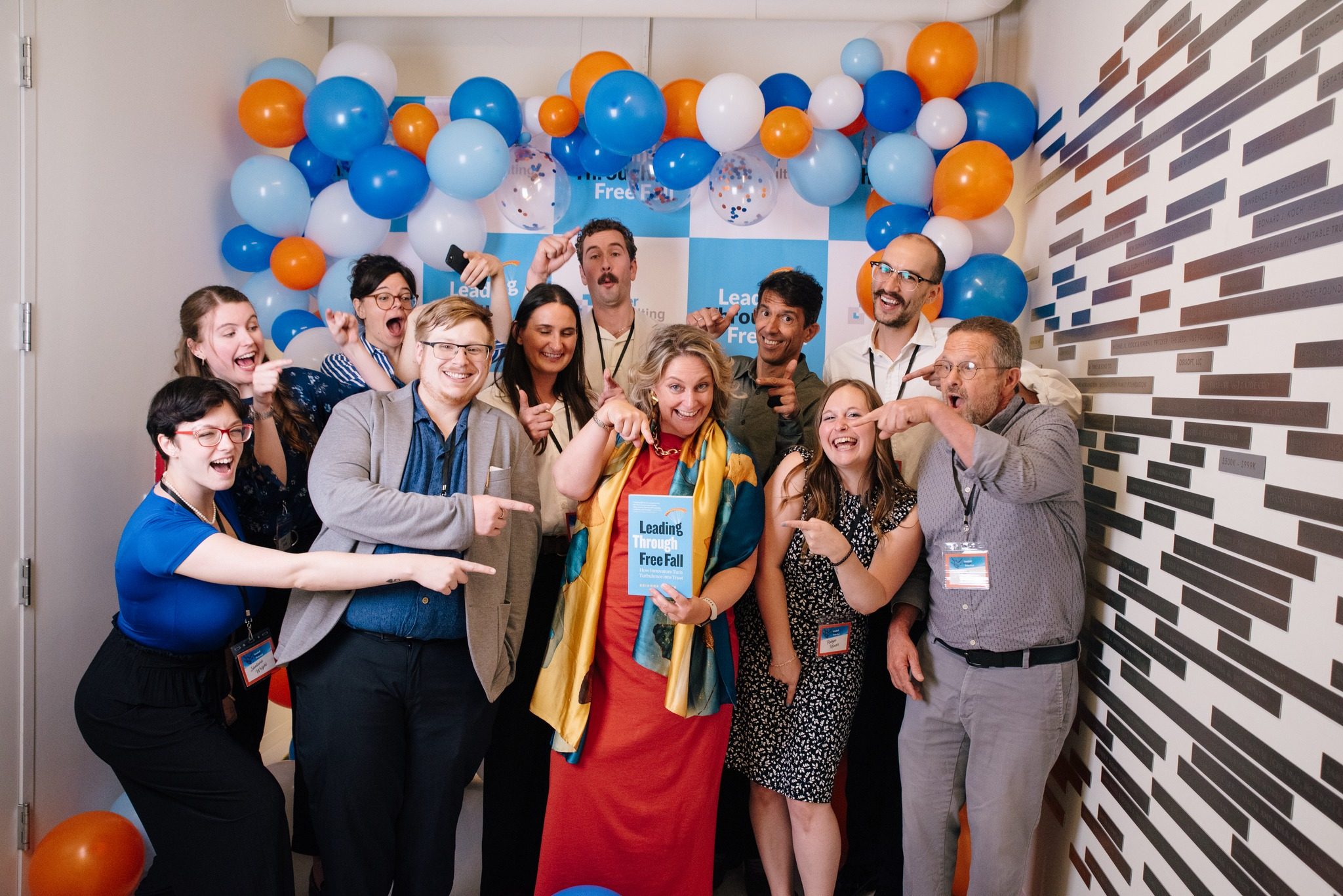 The Sylver team celebrating 19 years in business with party hats
